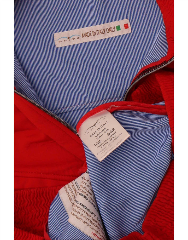 Chaqueta utilitaria vintage para hombre IT 52 XL Poliuretano rojo