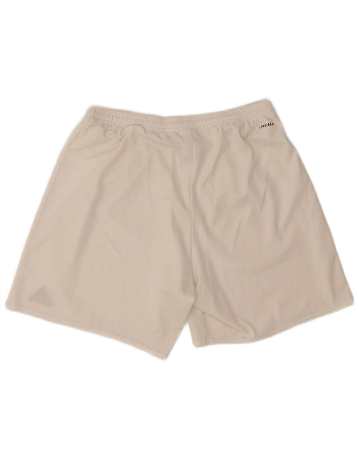 Pantaloncini sportivi Adidas Aeroready da uomo grandi in poliestere bianco