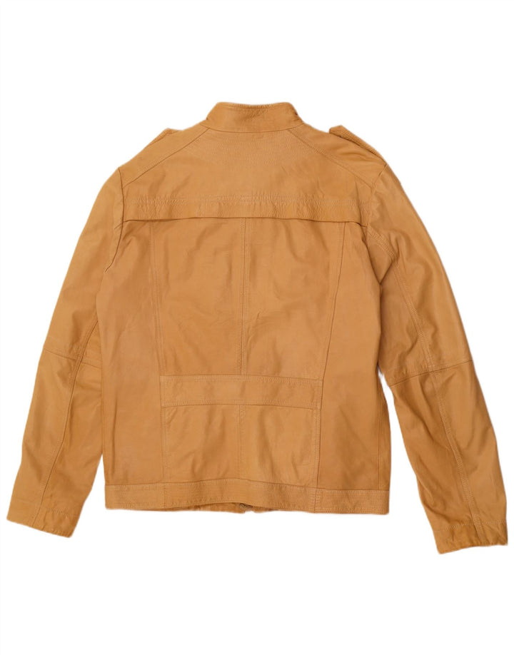 Dekker Herren Militärlederjacke UK 38 Medium Beige