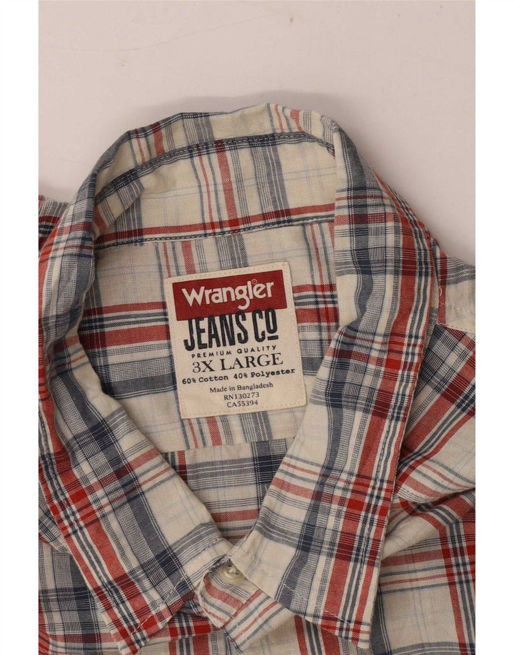 Wrangler Chemise Homme 3XL Coton à Carreaux Multicolore