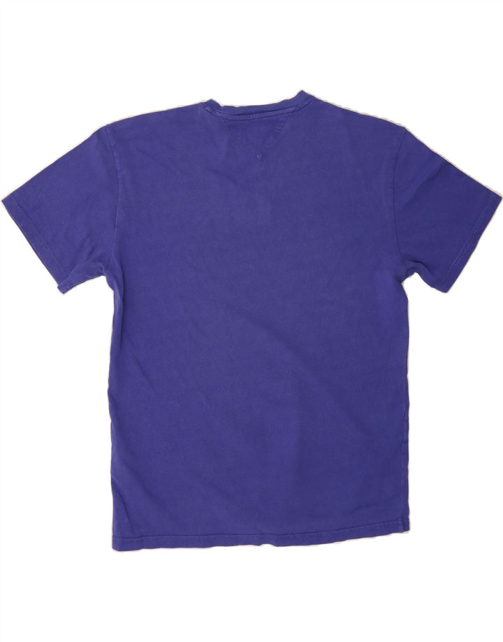 TOMMY HILFIGER Mens T-Shirt Top Medium Blue Cotton Vintage Tommy Hilfiger and Second-Hand Tommy Hilfiger from Messina Hembry 