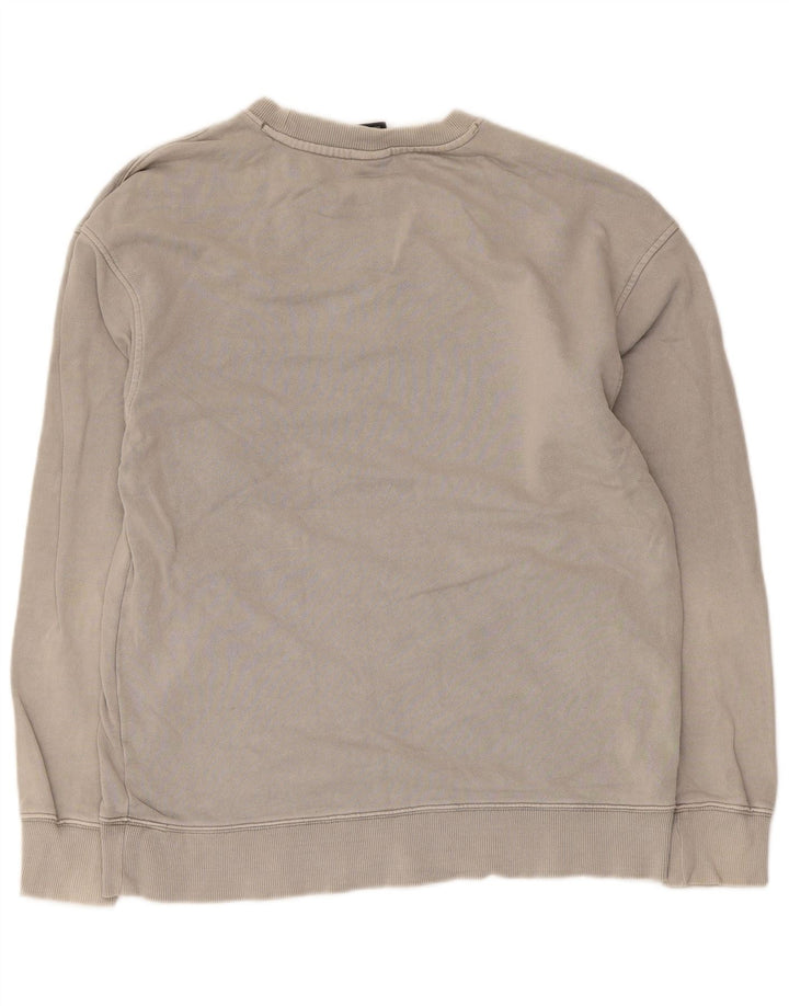 Felpa Zara Uomo Maglione Cotone Grigio Medio