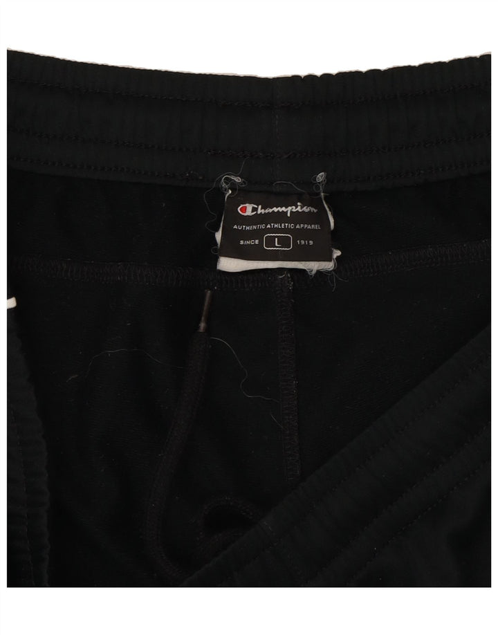 CHAMPION Mens Tracksuit Trousers Joggers Large Black Vintage Champion and Second-Hand Champion from Messina Hembry 