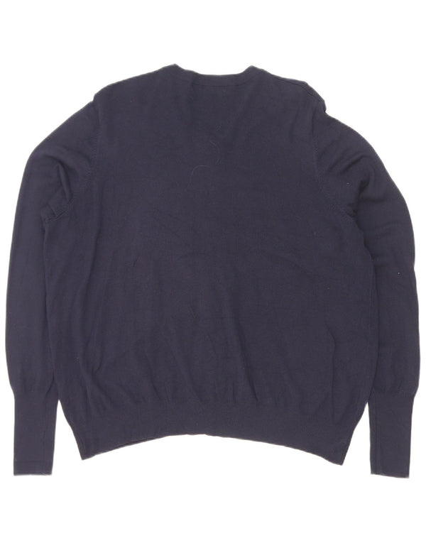 Marks & Spencer Womens Cardigan Sweater UK 16 Large Navy Blue