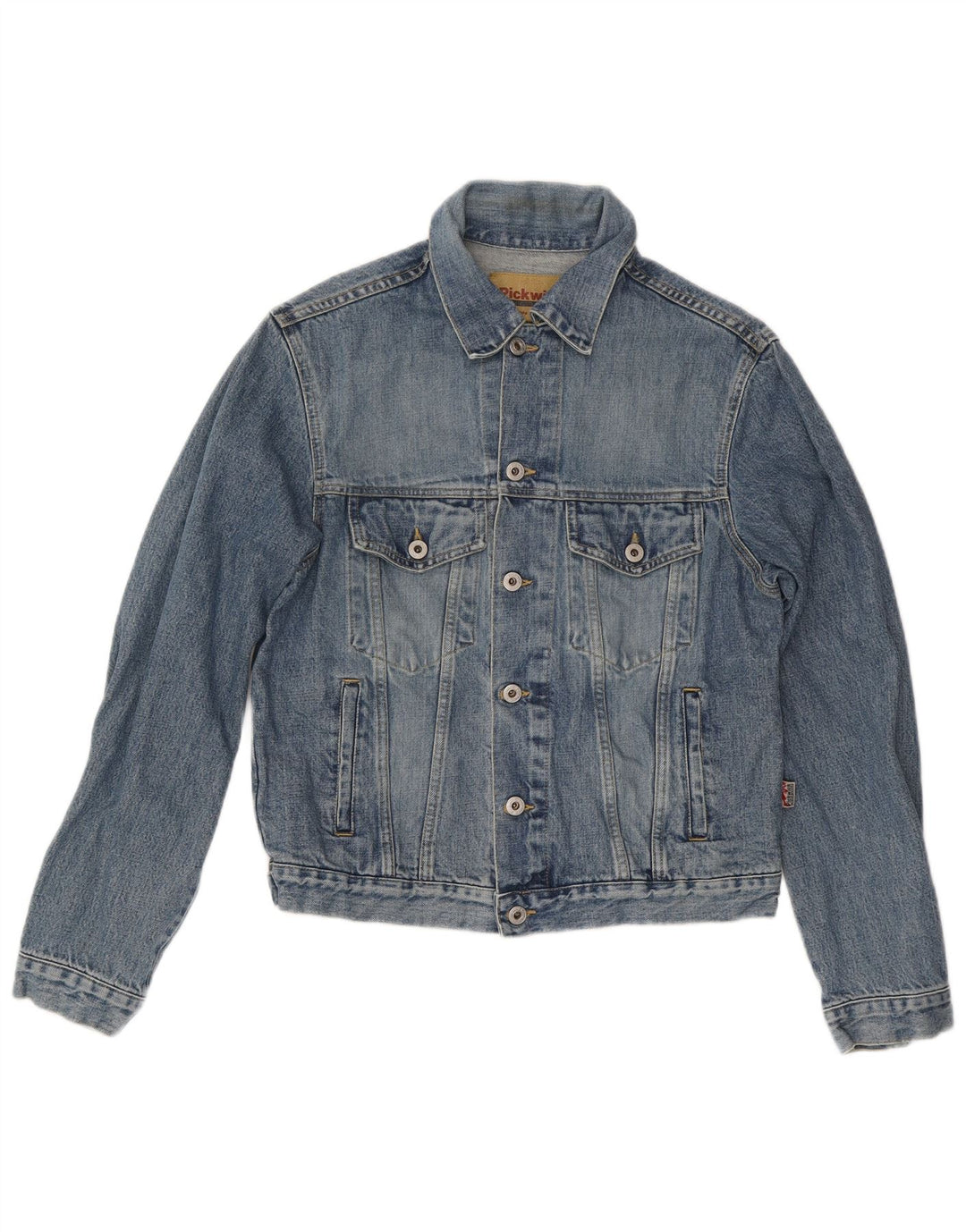 Pickwick Mens Denim Jacket UK 38 Medium Blue Cotton