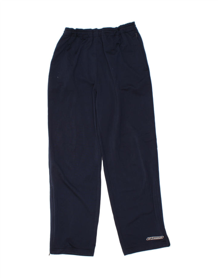 REEBOK Mens Tracksuit Trousers Small  Navy Blue Polyester Vintage Reebok and Second-Hand Reebok from Messina Hembry 