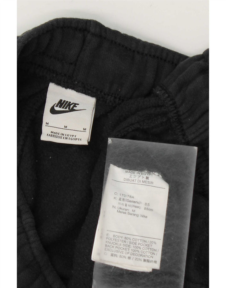 Nike Mens Tracksuit Trousers Joggers Medium  Black Cotton