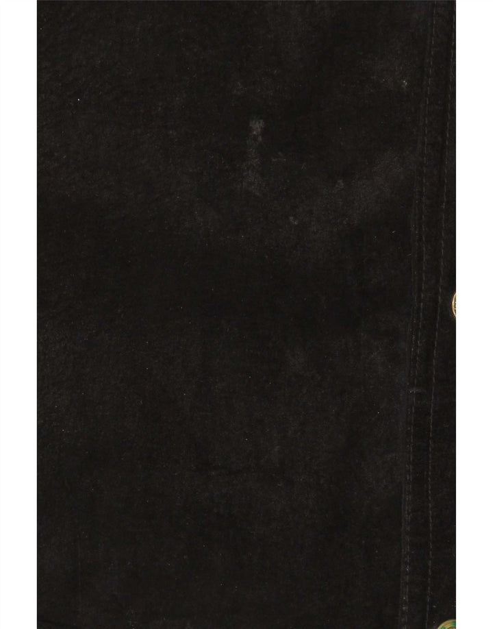 Pionier Mens Suede Waistcoat 4XL Black