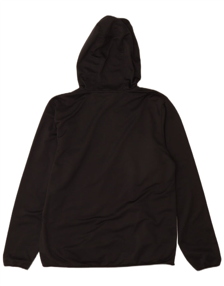 SPALDING Mens Hooded Tracksuit Top Jacket Large Black Colourblock