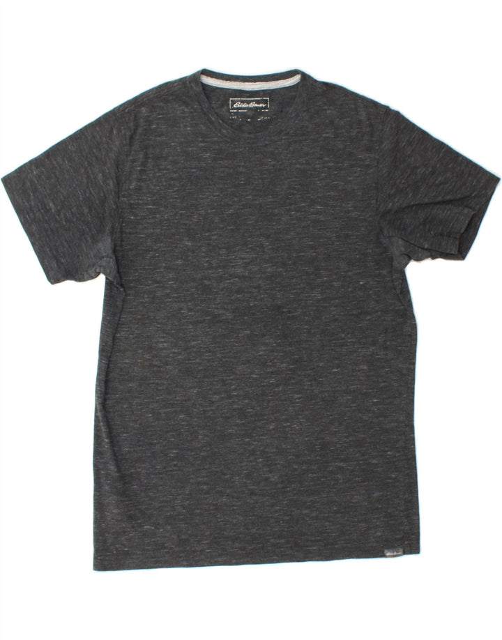 EDDIE BAUER Mens T-Shirt Top Medium Grey Flecked Cotton Vintage Eddie Bauer and Second-Hand Eddie Bauer from Messina Hembry 