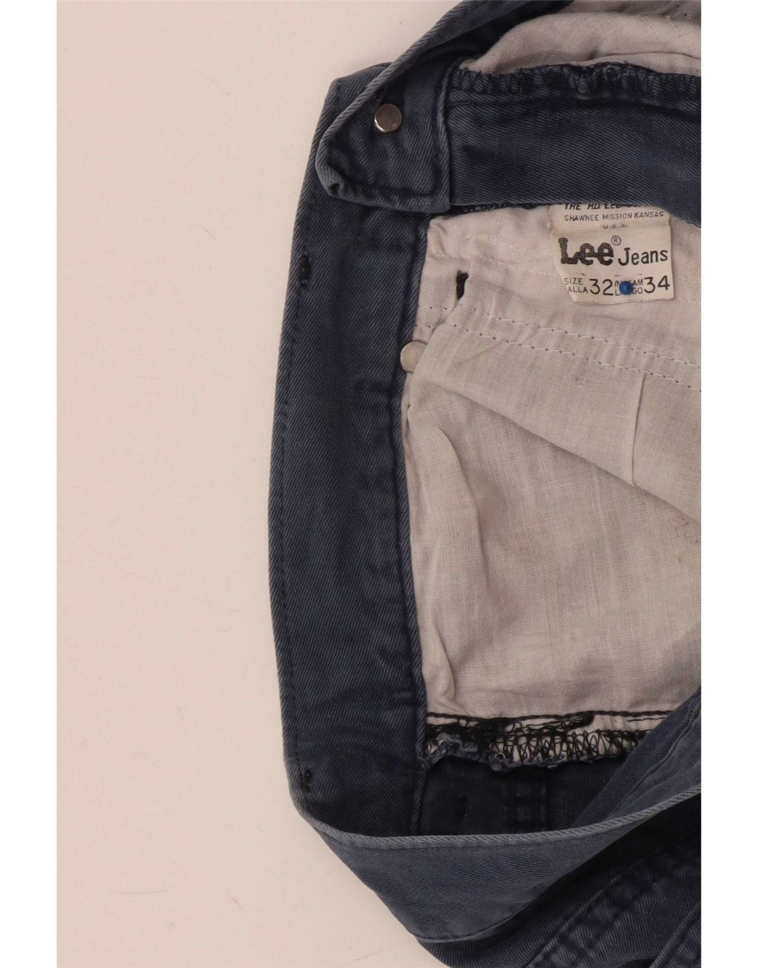 Lee Womens Denim Shorts W32 Large Blue Cotton