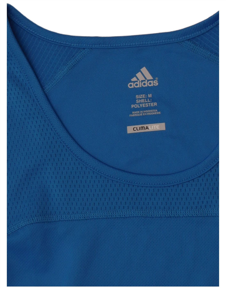 Мужской жилет Adidas Climalite, средний синий полиэстер