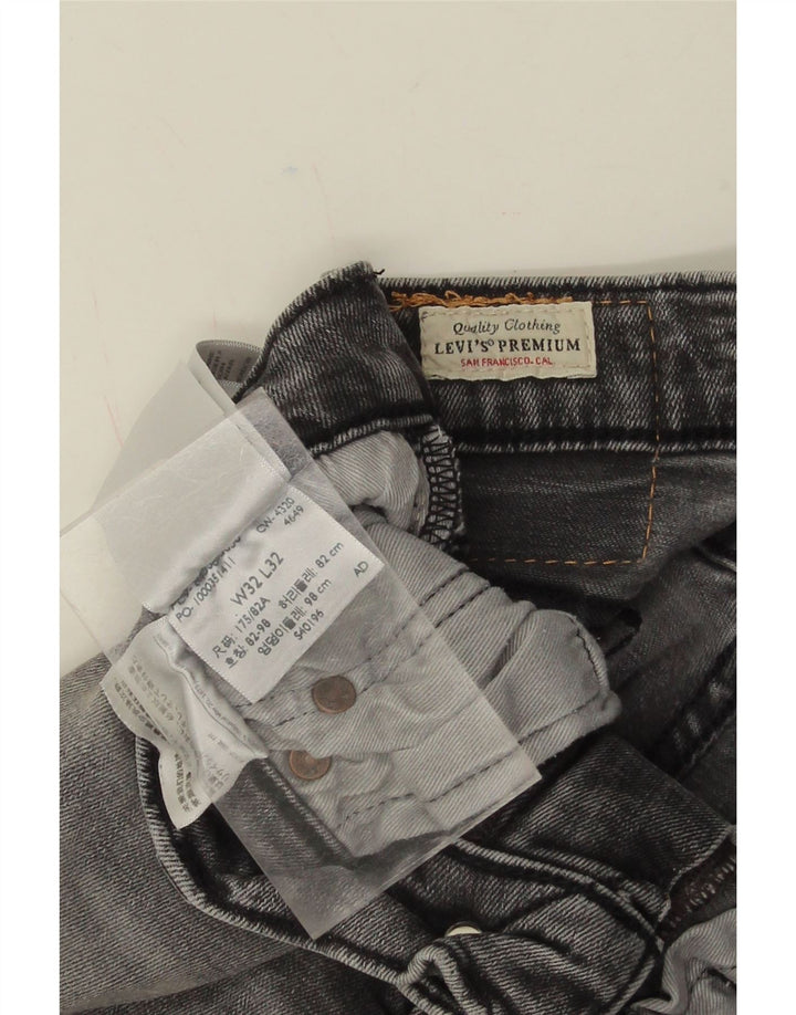 LEVI'S Womens Skinny Jeans W32 L32 Grey Cotton