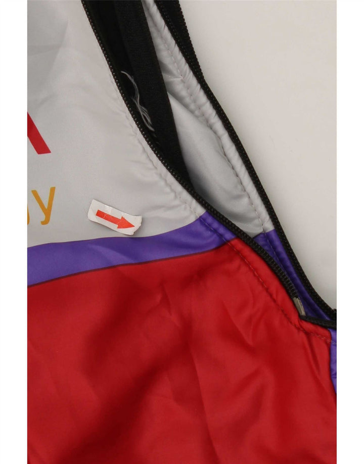 Vintage Herre grafisk træningsdragt Topjakke Medium Flerfarvet Colourblock