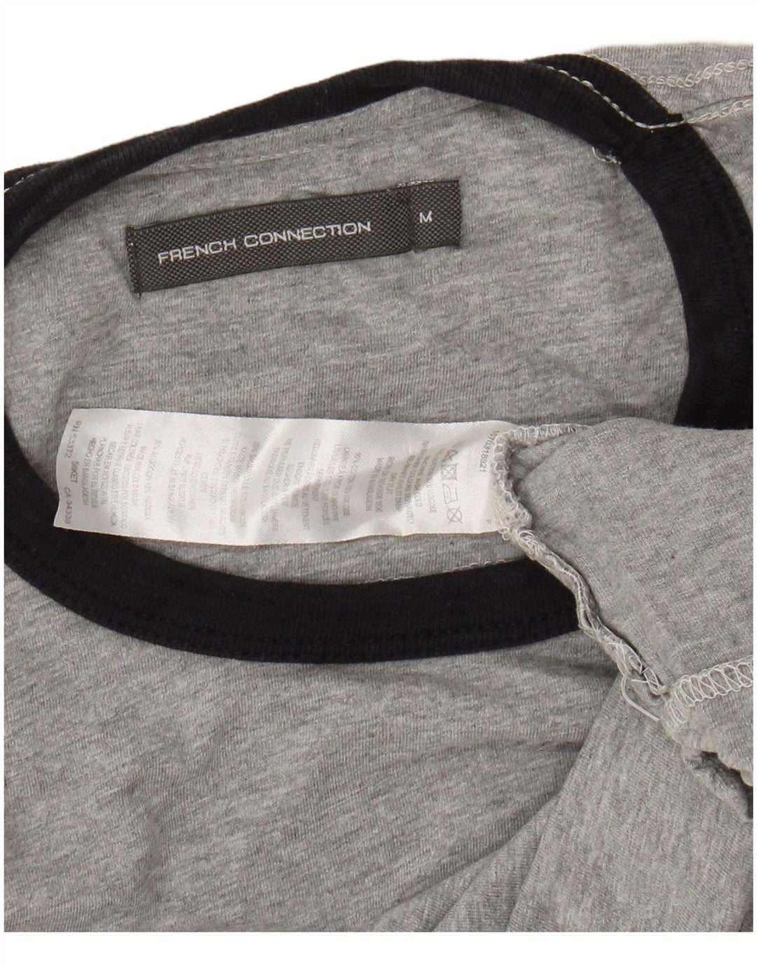 FRENCH CONNECTION Herren-T-Shirt aus mittelgrauer Baumwolle