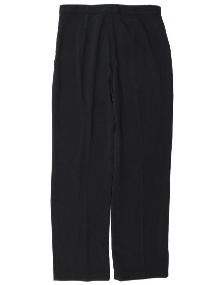 Zara Womens Straight Suit Trousers EU 40 Medium W30 L31 Navy Blue Polyester