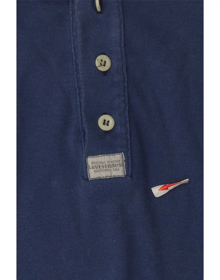 Levi's Herre Top Langærmet XL Blå Bomuld