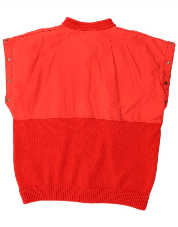 Good Luck Mens Gilet IT 52 XL Red Wool