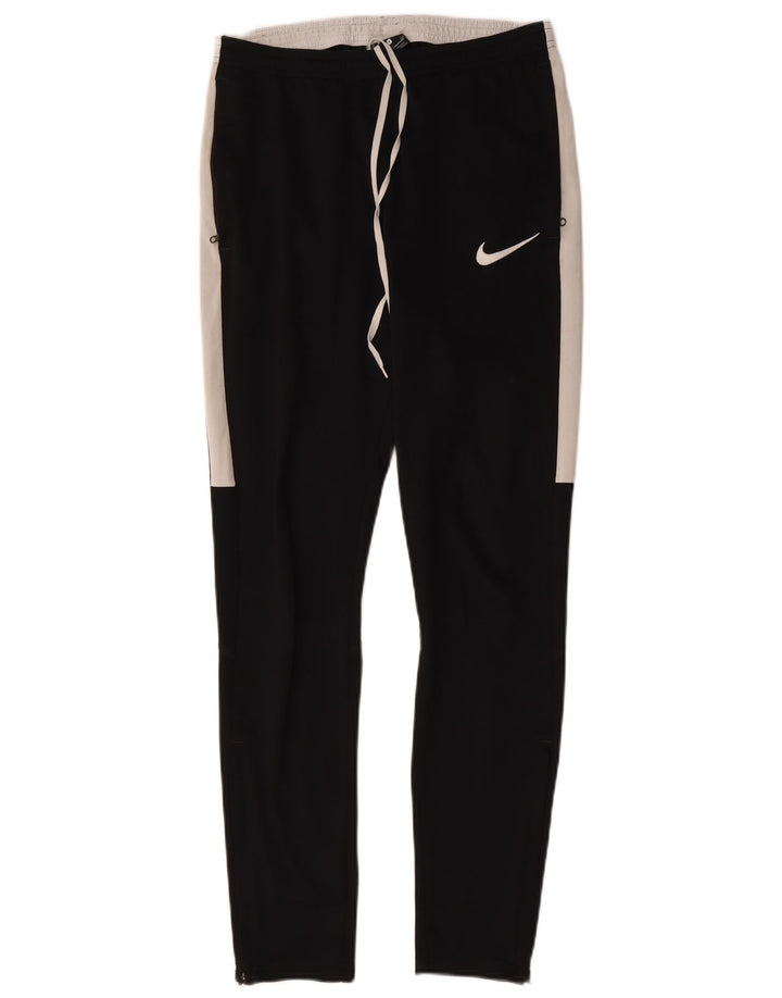 Nike Womens Tracksuit Trousers UK 10 Small Black Colourblock Polyester