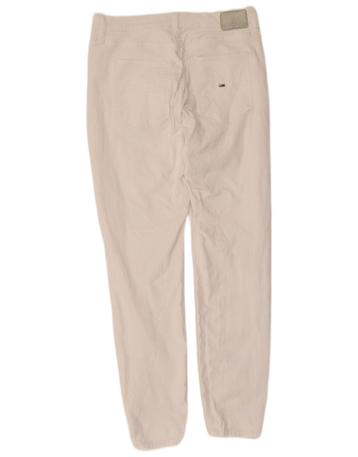 Tommy Hilfiger Womens Slim Jeans W32 L30 White Cotton