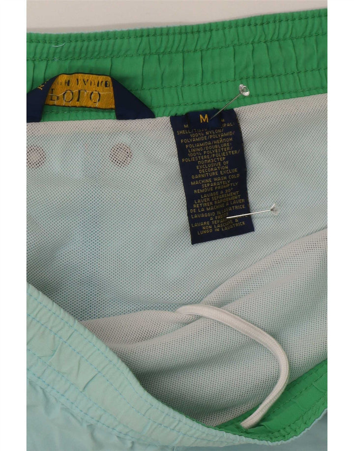 Polo Ralph Lauren Mens Swimming Shorts Medium Blue Nylon