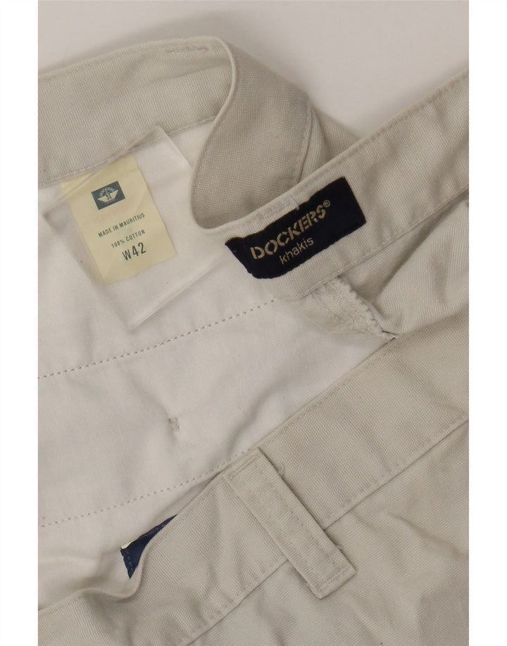 Dockers Mens Khakis Cargo Shorts W42 2XL Beige Cotton