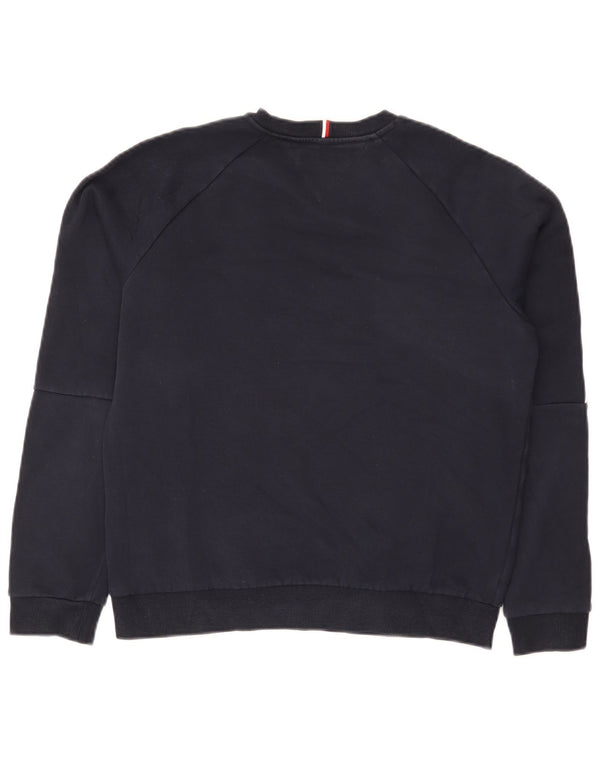Felpa con grafica per ragazzi Tommy Hilfiger 13-14 anni in cotone blu navy