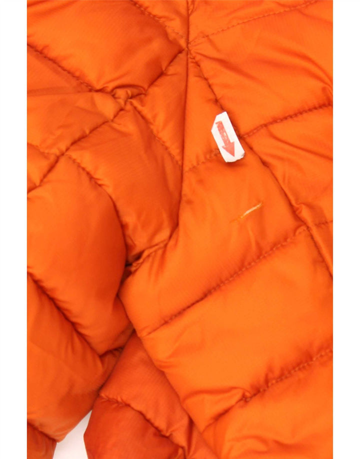 North Sails Mens Hooded Padded Jacket UK 40 Large Orange Polyester