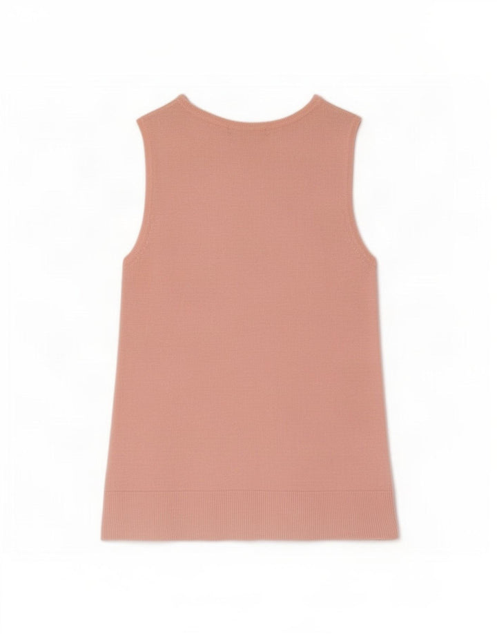 Marks & Spencer Womens Vest Top UK 12 Medium Pink Viscose