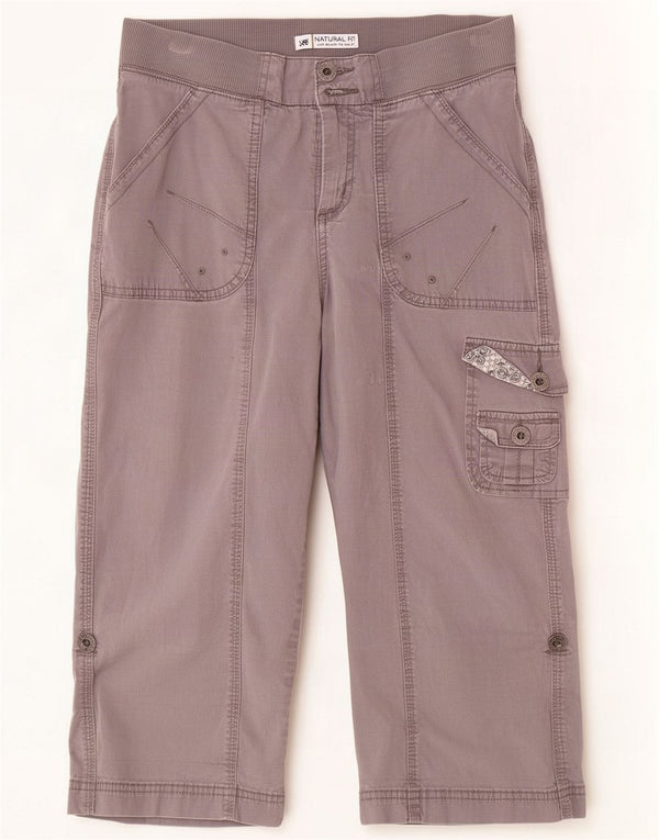 Lee Damen Cargo-Caprihose US 8 Medium W30 L20 Graue Baumwolle