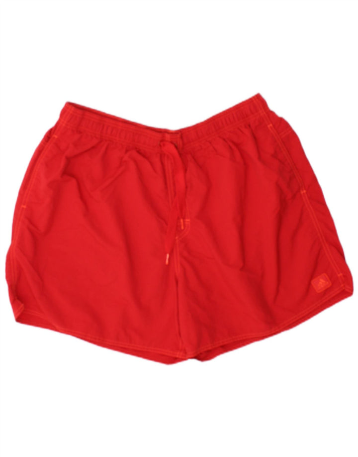 Pantaloncini sportivi Adidas da uomo 2XL rossi in poliammide