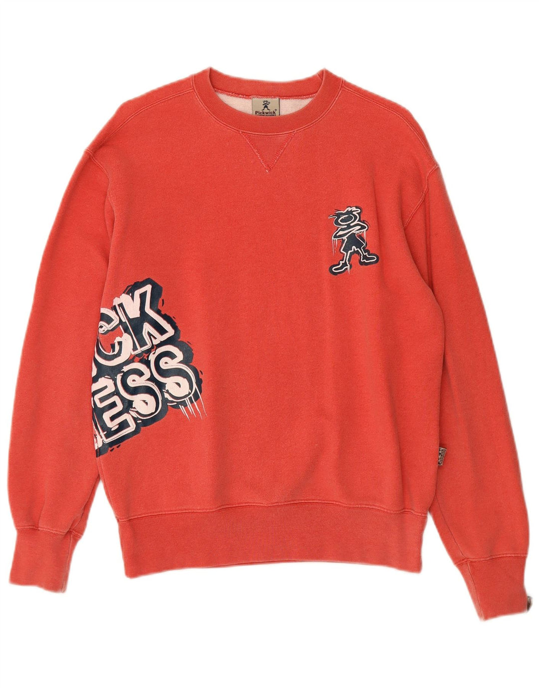 PICKWICK Womens Graphic Sweatshirt Jumper UK 14 Medium Red