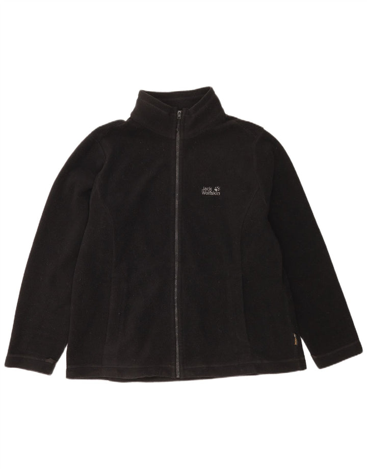 Jack Wolfskin Mens Liner Fleece Jacket UK 40 Large Black Polyester