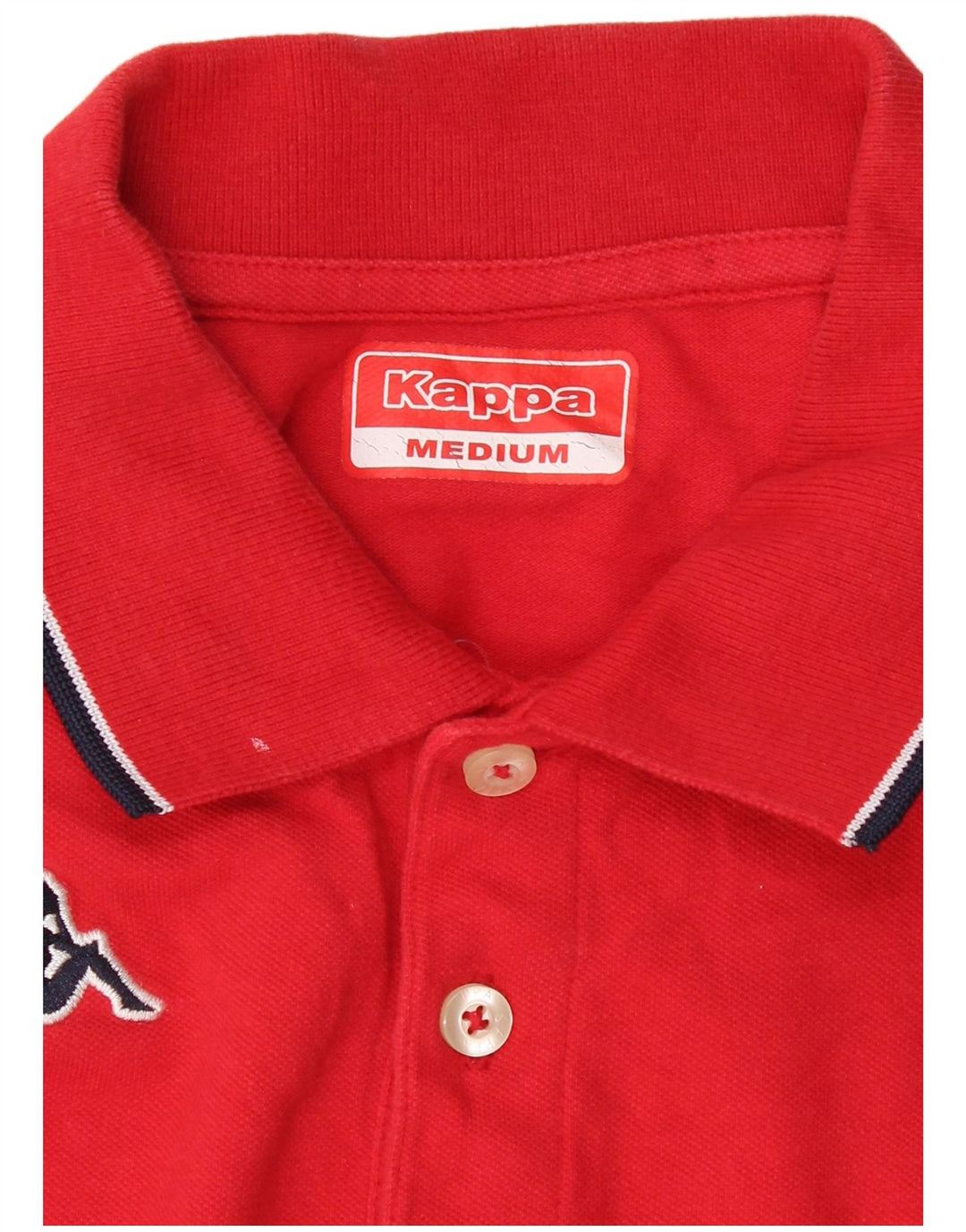 KAPPA Mens Polo Shirt Medium Red Cotton