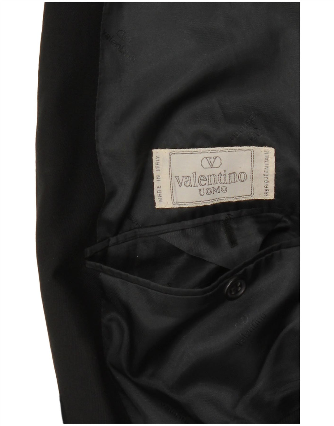 Jachetă Valentino pentru bărbați cu 2 nasturi, UK 38 Medium Black