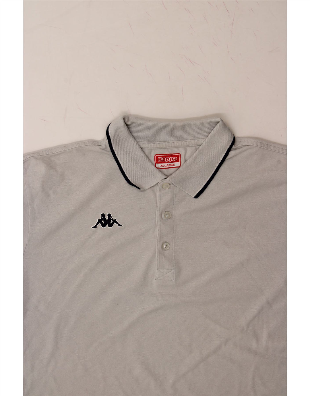 KAPPA Mens Polo Shirt 2XL White Cotton Vintage Kappa and Second-Hand Kappa from Messina Hembry 