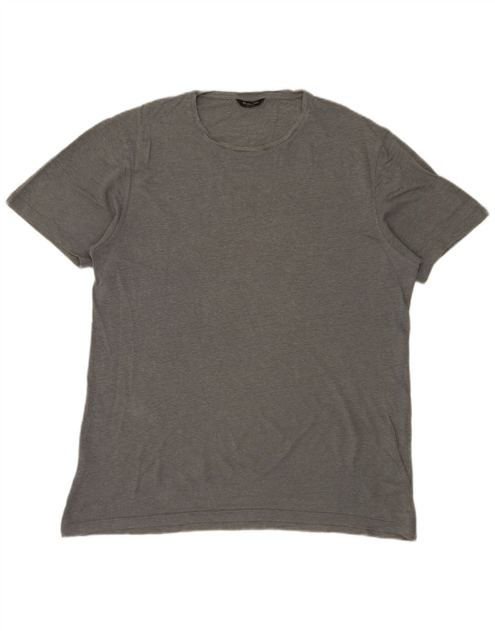 MASSIMO DUTTI Camiseta Hombre Top XL Gris