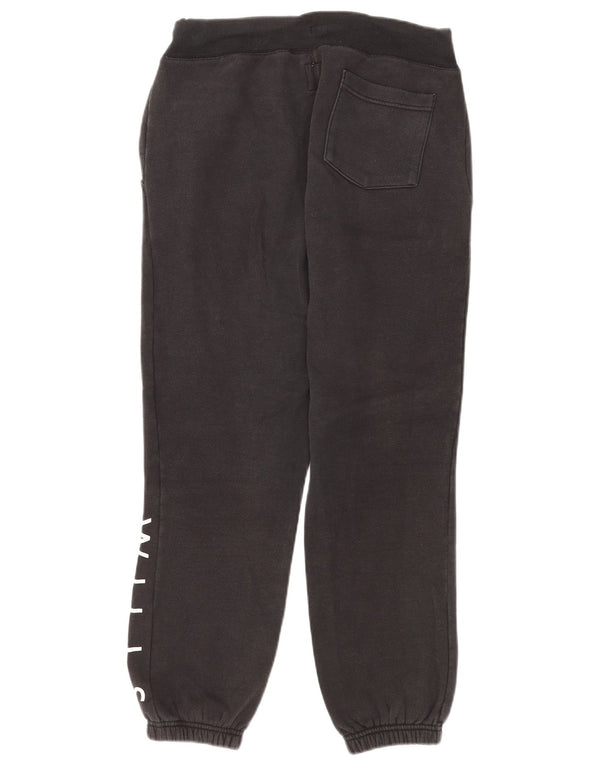Jack Wills Mens Graphic Tracksuit Trousers Joggers Medium Black Cotton