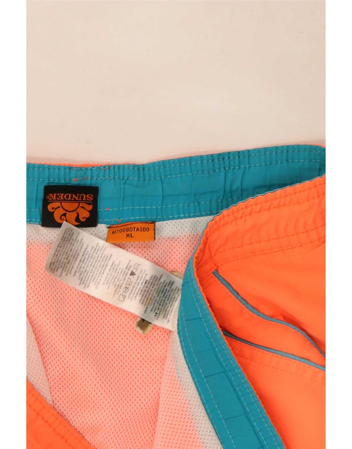 Sundek Mens Swimming Shorts XL Orange Polyester