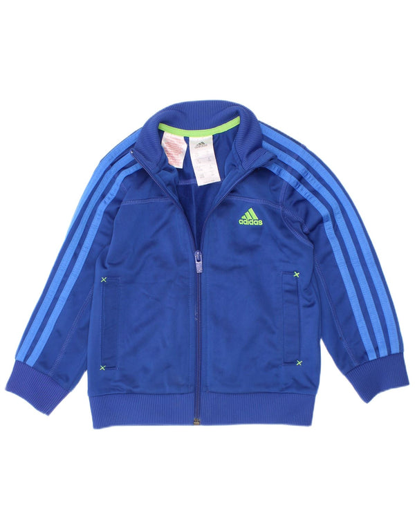 Adidas Drenge Træningsdragt Topjakke 3-4 År Marineblå Polyester