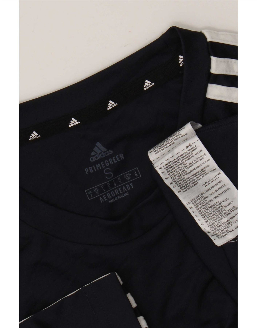 Adidas Mens Aeroready T-Shirt Top Small Navy Blue Polyester