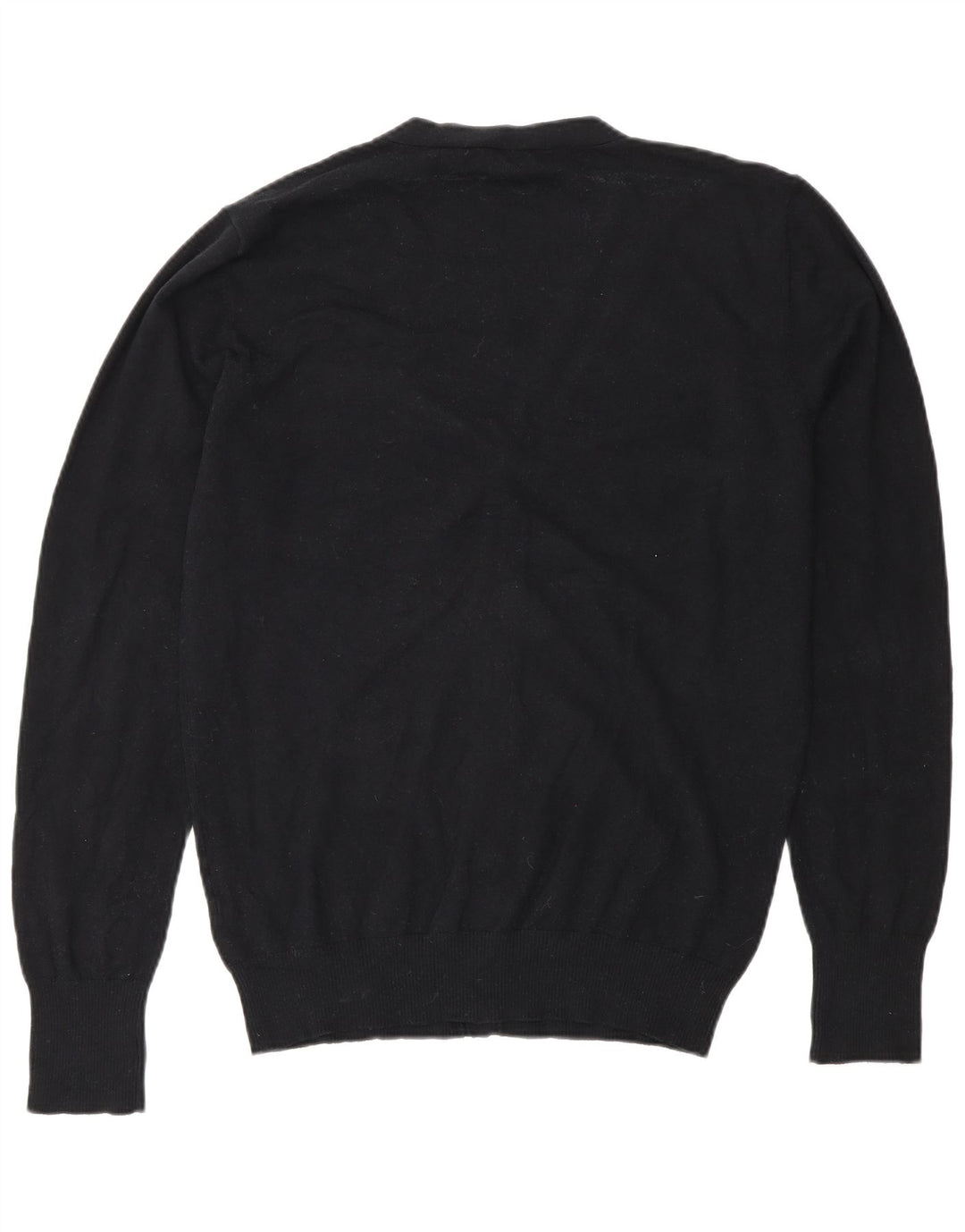 Diesel Mens Cardigan Sweater Large Black Cotton