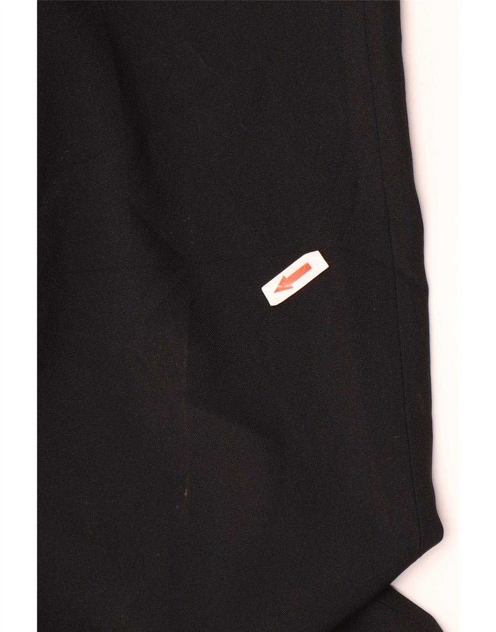 Marks & Spencer Mens Straight Regular Suit Trousers W34 L31 Black Polyester