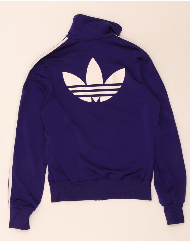 Adidas Damen Grafik-Trainingsanzug-Top-Jacke, EU 38, mittelviolettes Polyester