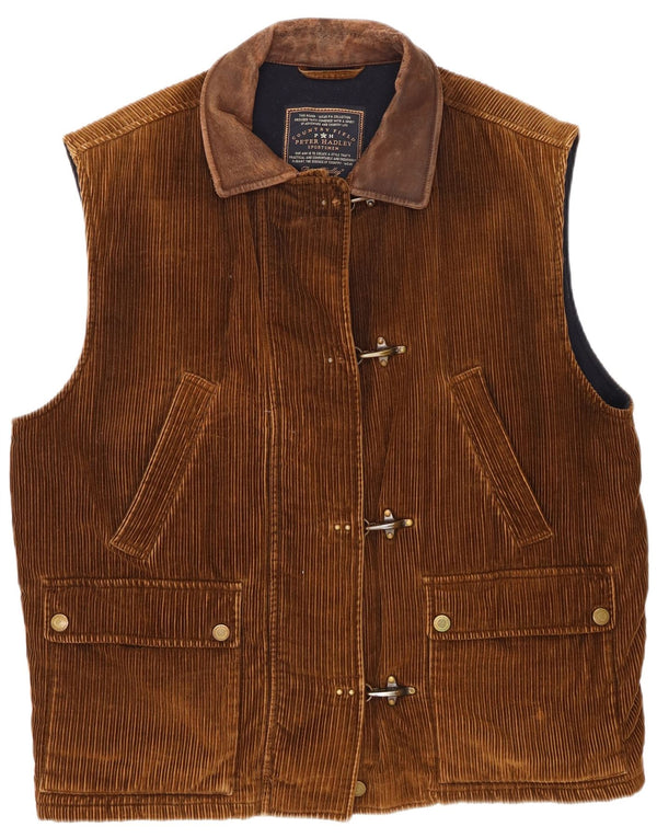 Peter Hadley Damen Cordweste EU 54 2XL Braune Baumwolle