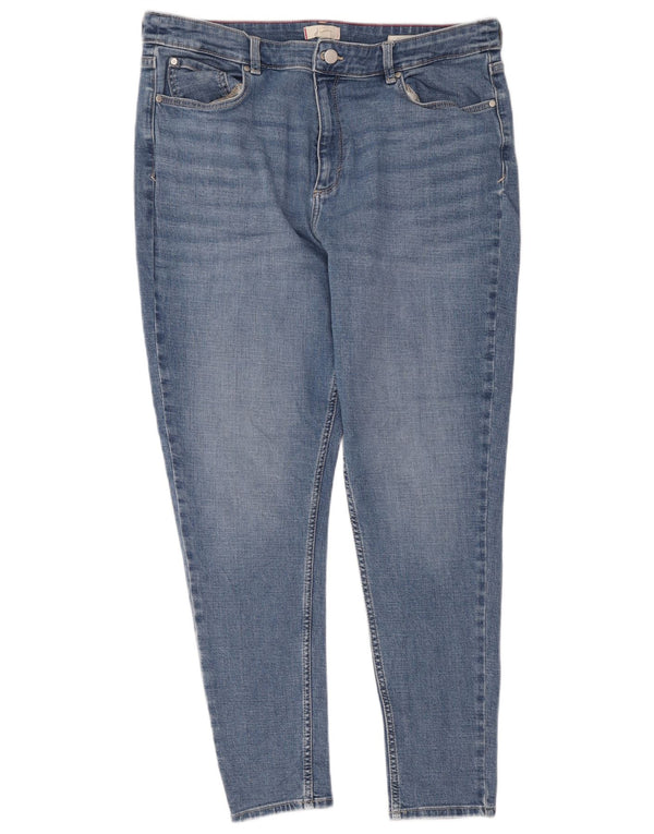 Joules Dame Skinny Jeans UK 18 XL W38 L28 Blå