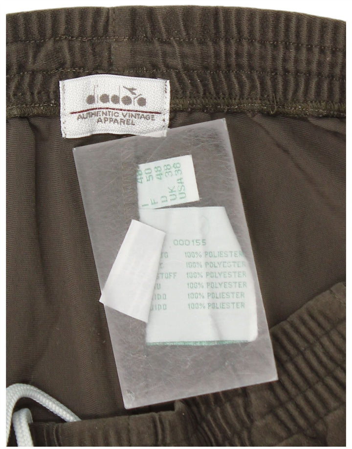 Diadora Mens Tracksuit Trousers XL Khaki Polyester