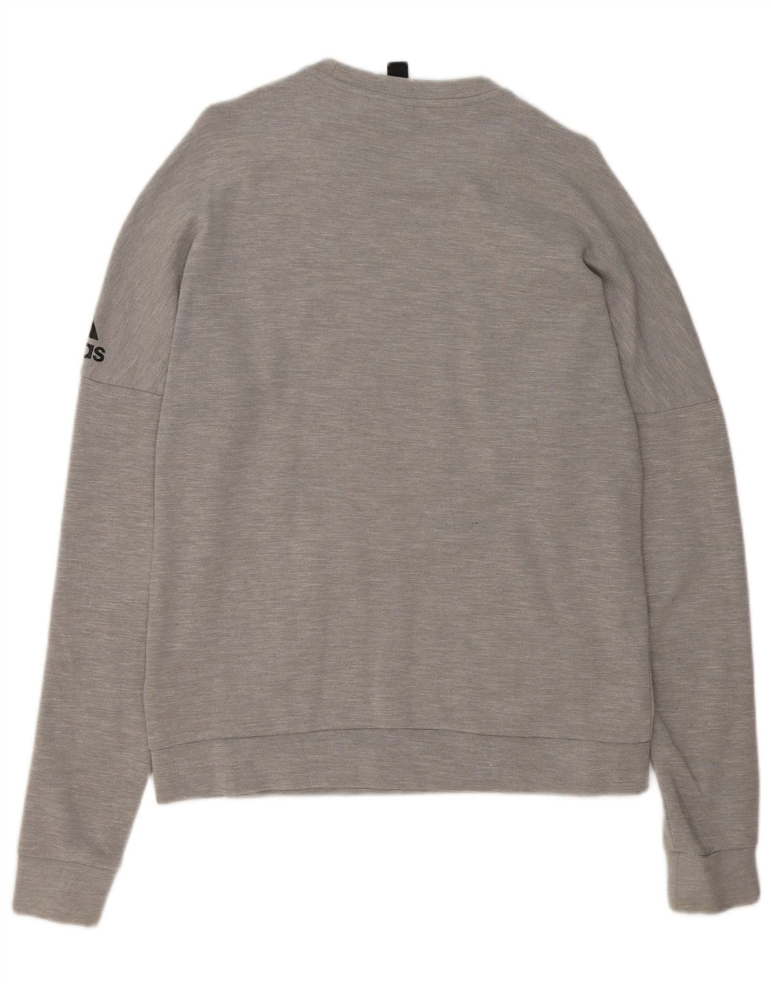 ADIDAS Mens Sweatshirt Jumper Small Grey Flecked Polyester