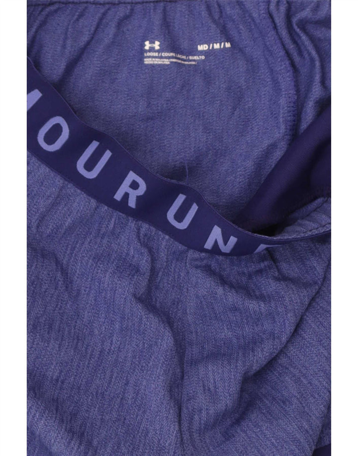 Under Armour Damen Graphic Sport Shorts Mittelblaues Colourblock-Polyester