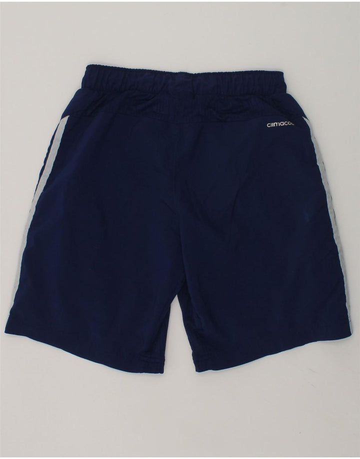 ADIDAS Boys Climacool Sport Shorts 9-10 Years Navy Blue Polyester Vintage Adidas and Second-Hand Adidas from Messina Hembry 